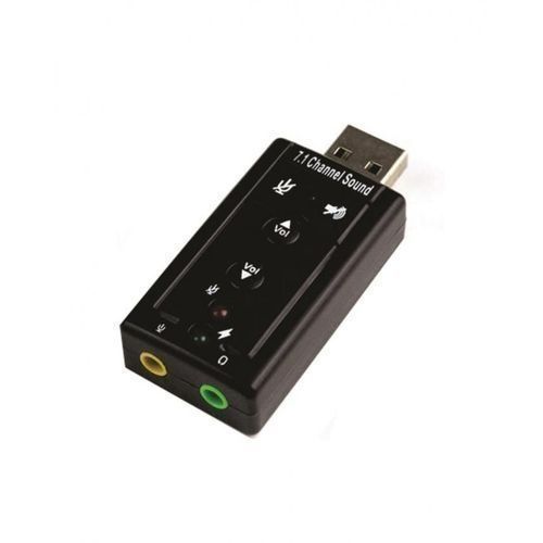 USB External 7.1 Channel Sound Card 3.5mm Jack Microphone