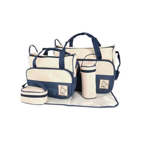 5 In 1 Baby Diaper Bag Nappy Changing Pad Travel Mummy Bag