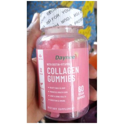 COLLAGEN (with Biotin &Vitamin C) Promotes Smooth Skin, Improves Hair strength, Nail Growth and Maintains Healthy Looking Skin- Natural 60 Chewable Dietary Spplements