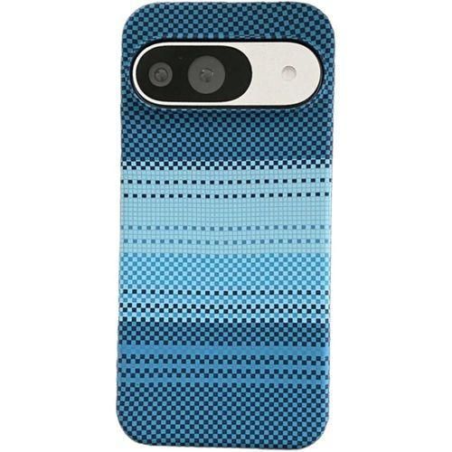 Magnetic Case Compatible with Google Pixel 9, Carbon Fiber Aramid Gradient Military-Grade Shockproof Slim Phone Cover for Pixel 9