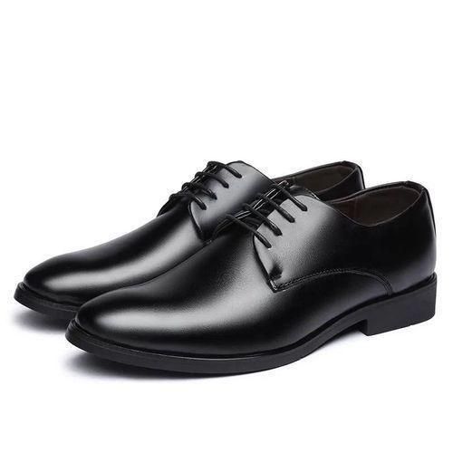 New Stylish Handmade Pu Leather Mens Oxford Dress Shoes Black Laces
