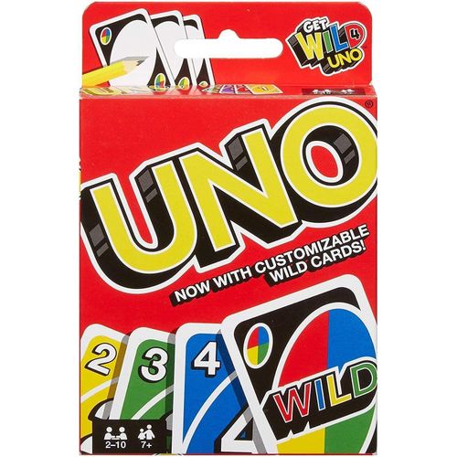 UNO Card Game Original Classic Family Party Game Set for Kids Adults Fast Fun Strategy Cards Game