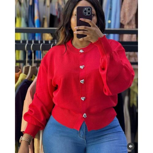 Ladies long sleeve Button up top