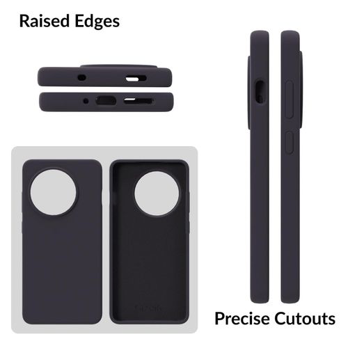 Black Soft Silicone Back Cover Case for OnePlus 7T Pro – Slim, Shockproof & Anti-Slip Protection
