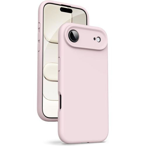 Soft Silicone Slim Fit Cover Anti-Scratch Shockproof Case for Apple iPhone 17 Air - Beige Nude