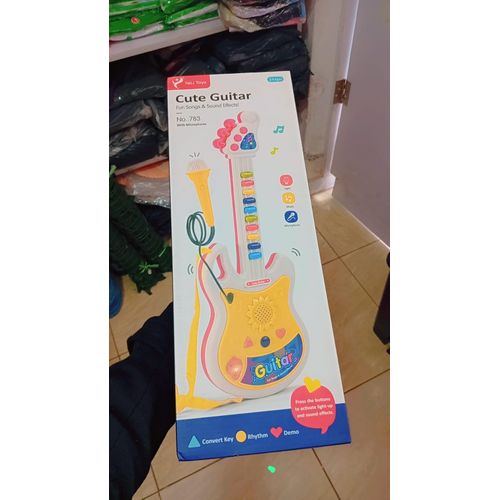 Kids Musical Guitar Toy with Light & Sound Effects - 16 Melodies