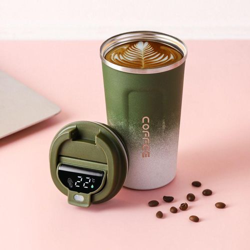 510ml Stainless Steel Spill proof Vacuum Insulated Tumbler /thermocup /Coffee Travel Mug with Lid Green