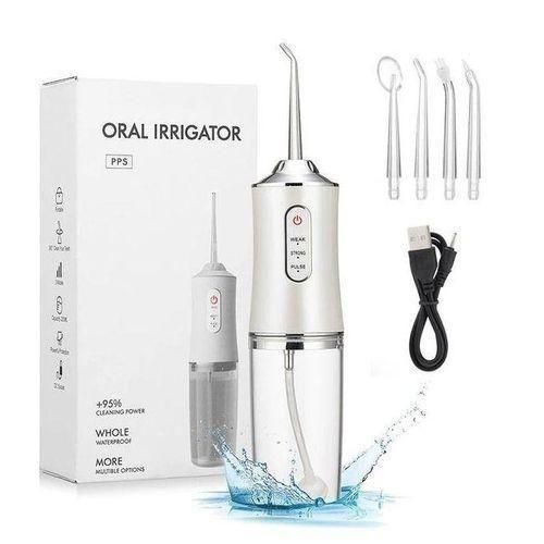 Electric Oral Irrigator Cordless,USB Rechargeable Dental Water Flosser With 4 Nozzles And 3 Pressure Modes,Teeth Cleaning And Whitening