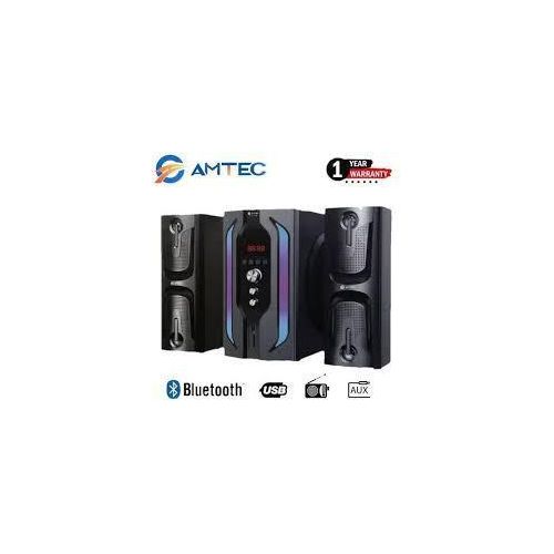 AM-506 2.1-channel X-Bass MultiMedia Speaker System, 8,000W (PMPO), with Bluetooth, USB, SD card, AUX, and FM tuner support, with Remote control