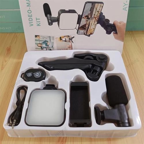 Vlogging Streaming Kit AY-49 with Bright Fill Light