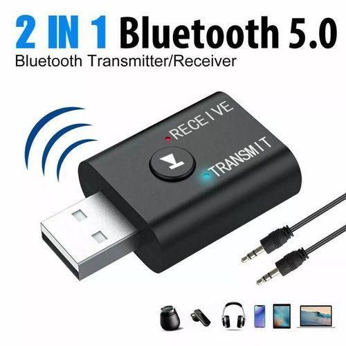 USB Bluetooth 2 In 1 Transmitter EDR Receiver Car Wireless Audio RX TX 35mm Aux Kit Speaker Headset TV PC Car Mini 35mm 50 Stereo Adapter