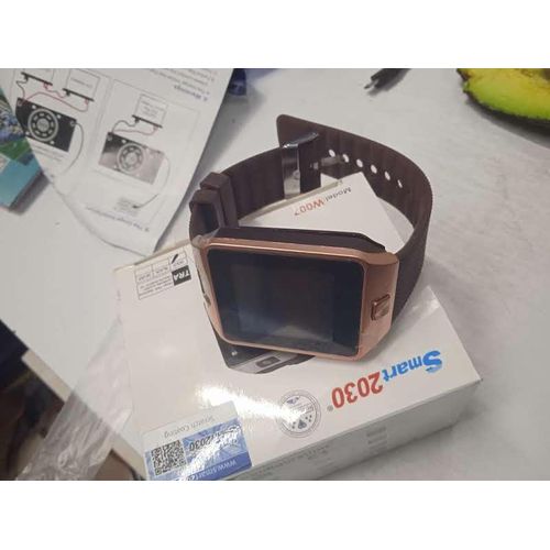 W007 Smart2030 Gold Edition Smartwatch with Bluetooth Camera and All-Day Activity Tracker