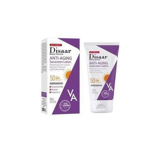 Disaar Anti-Aging Sunscreen Lotion with SPF 50.