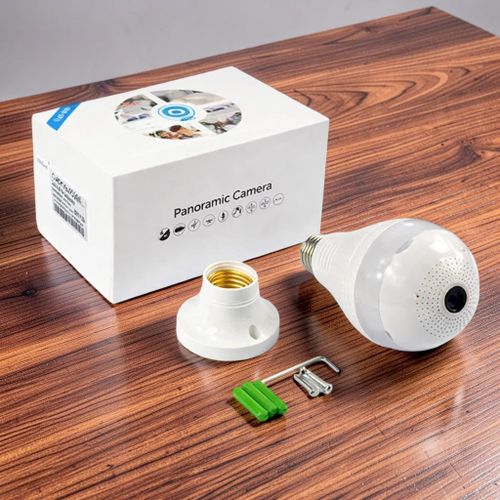 Panoramic 1080P Full HD WiFi Bulb Camera with Android/IOS Support & Easy Set Up