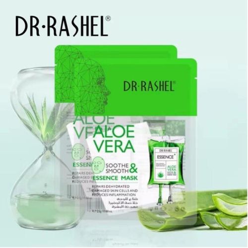 Dr Rashel Aloe Vera Soothe and Smooth Essence Face Mask Pack Of 5