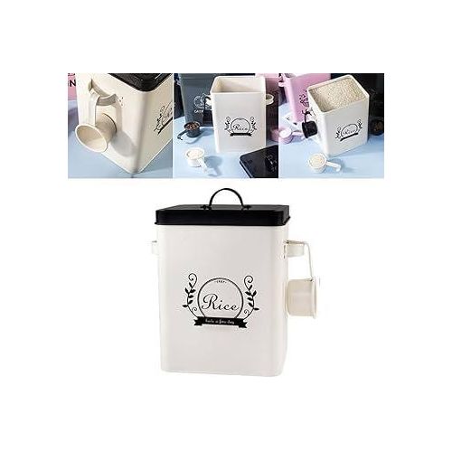 H102 Galvanized metallic 5kg Rice bin