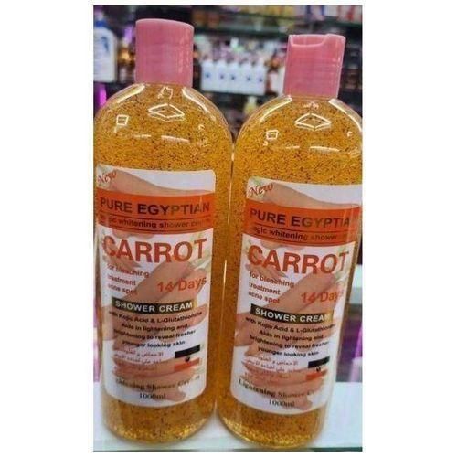 Carrot magic whitening & Lightening with kojic Acid & glutathione shower cream gel _1000ml