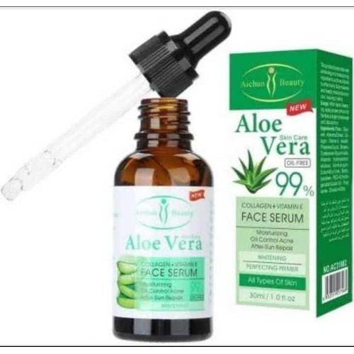 Aloe Vera 99% Collagen +Vitamin E Face Serum, 30ml