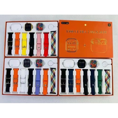 T900 Ulra2 7 in 1 Straps Smart Watch ( 10 in 1 set)