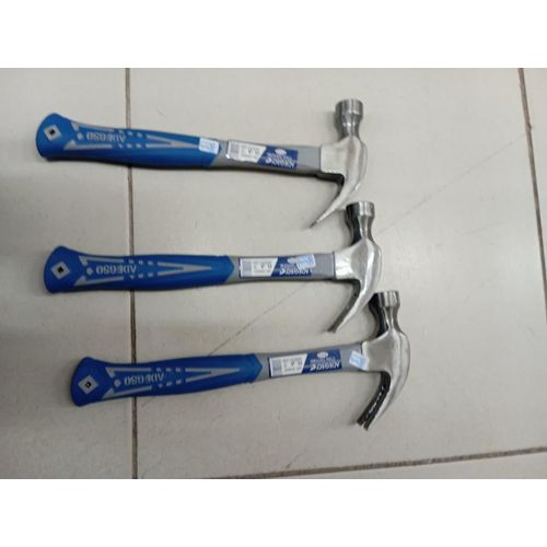 3pcs Heavy-Duty Claw Hammer – Carbon Steel, Anti-Slip Grip