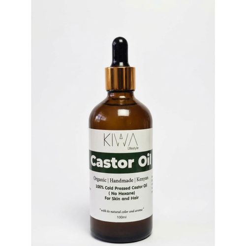 100ml Cold Pressed Organic Castor Oil 100 Percent Pure No Hexane For Hair Growth Dry Scalp Dandruff Skin Acne Eczema Joint Pain Menstrual Cramps Fibroids and Cysts Locally Produced in Kenya