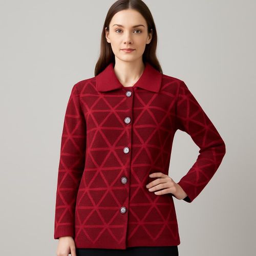 Ladies Semi Turkey Red Sweater