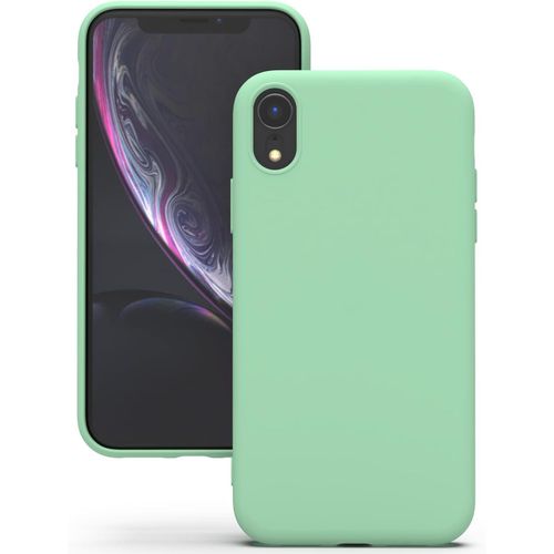 Soft Silicone Slim Fit Cover Anti-Scratch Shockproof Case for Apple iPhone XR - Mint Green