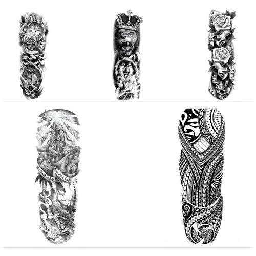 5pcs flower arm tattoo stickers, waterproof tattoo stickers