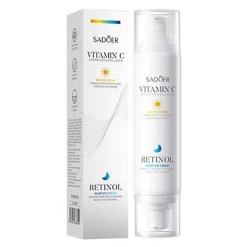 SADOER Vitamin C Day Eye Cream 10g & Retinol Night Eye Cream 10g