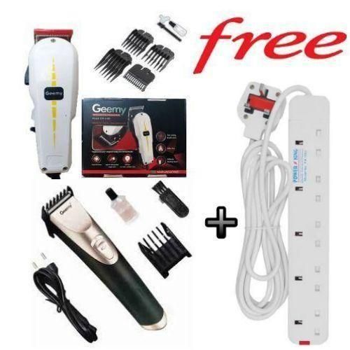 Geemy NEW ARRIVAL: AFFORDABLE ELECTRIC HAIR SHAVING KINYOZI MACHINE + FREE CORDLESS RECHARGEABLE SCHOOL CUT SHAVER TRIMMER & 5-WAY POWER EXTENSION CABLE – SUITABLE FOR KINYOZI BUSINESS, HOME USE, STUDENTS, AND ADULTS