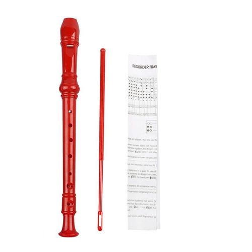 Red flute plastic