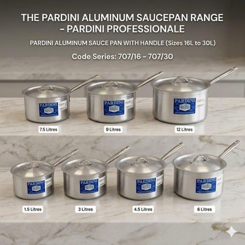 Aluminium Sauce Pan With One Side Handle Lid