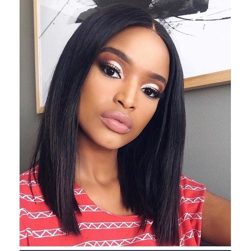 Middle Part Long Bob Straight Wig For Women