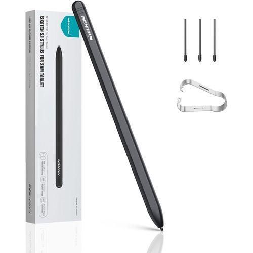 Nilkin Stylus Pen With Digital Eraser Support 4,096 Pressure Level – For Samsung Galaxy Tab S9+ / S10+ / S9 Ultra / S8 / S7 / S6 + 3 Extra Pen Tips
