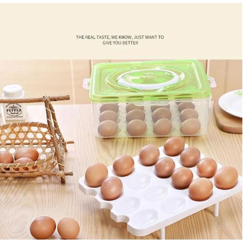 32Pc Egg Tray Holder With A Top Lid