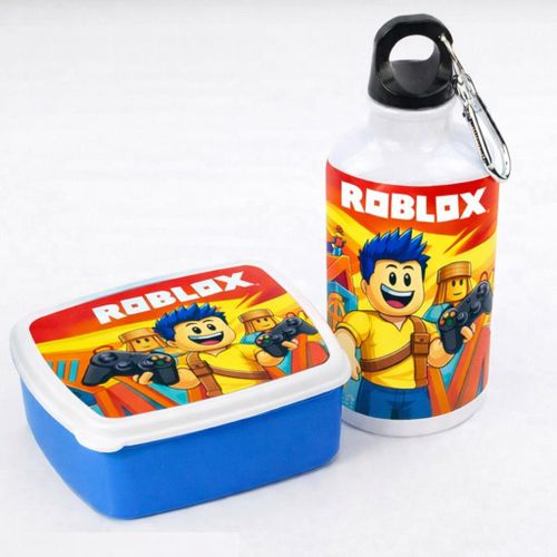 Roblox Snack Box & 600ml Aluminum Water Bottle Set