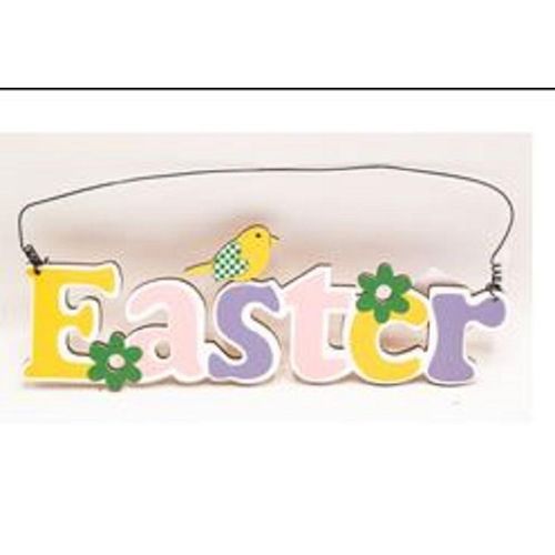 Easter Wood Carved Hanger ,Size:22.5*7.5Cm,0.5Cm Thickness