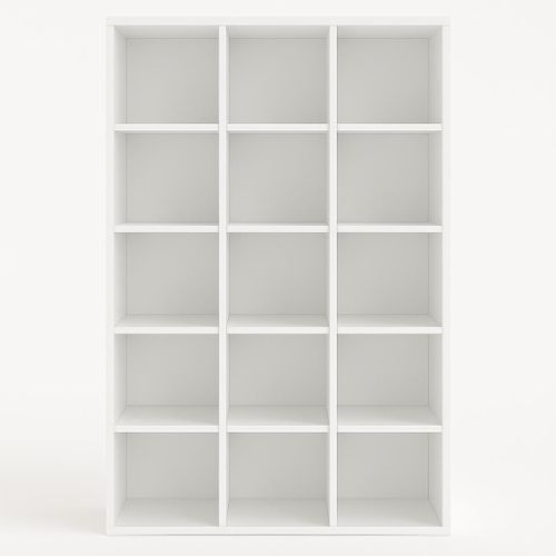 Modern 15-Cube Bookshelf Storage Organiser Home and Office