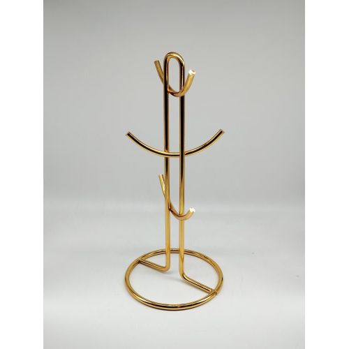 Gold metal mug stand
