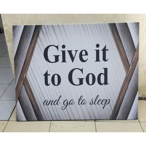 Give It To God Inspirational Canvas Wall Art
