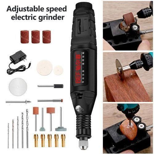 Mini cordless electric drill grinder, engraving pen, variable speed rotary tool