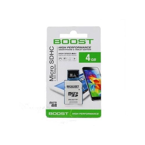 Boost 4GB MicroSD Card - High Performance, 30MB/s Read Speed