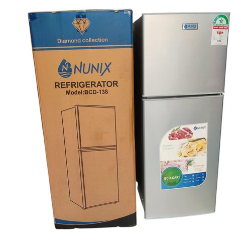 138L Fridge with Freezer Energy Saving Double Doors Refrigerator