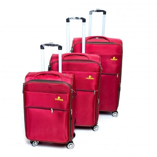 3 In 1 Elegant Travelling Suitcase - Maroonn