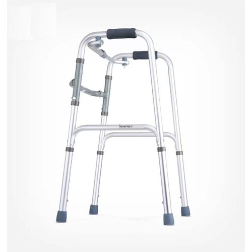 Folding Walker Adjustable Imported Premium Aluminium Frame Light Weight, Walker For Old People & Walker for adults, Height Adjustable Upto 17cm & Weight Capacity Upto 120kg