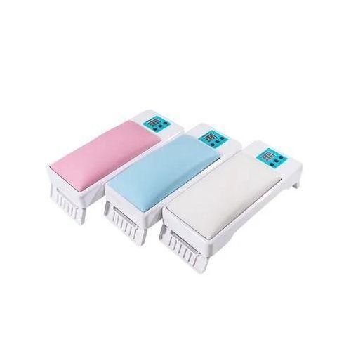 2 in 1 Nail Arm Rest with UV Led Nail Lamp Manicure Armrest Pillow Stand Professional 72W Gel Nail Dryer for Fingernails Toenails Gel Polish Curing Nail Arm Cushion Hand Holder for Nail Salon