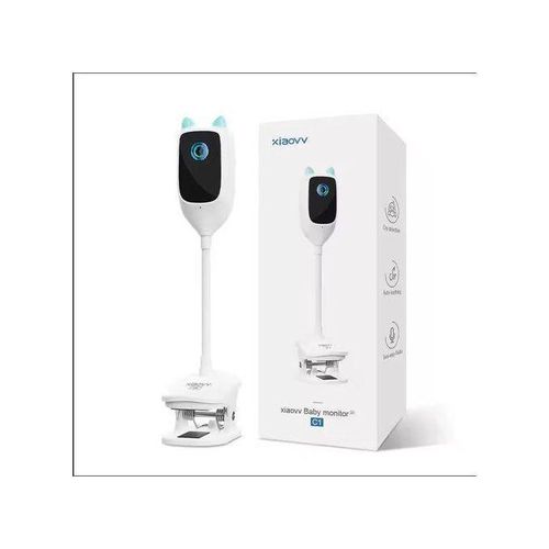 Wireless Baby Monitor With 2K Resolution Display Xiaovv C1 Smart Baby Monitor IP Camera Xiaovv C1 1080P Wifi Wireles IP Camera Infants Kids Baby Monitor Smart Home Security Camera Video CCTV Surveillance For Babies