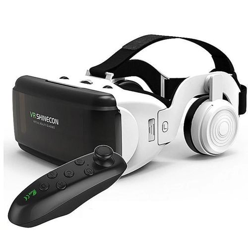 3D virtual reality VR headset glasses for gaming and watching movies VR box with headphones and controller