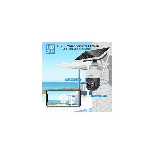 Ptz 360 Degree Pan Tilt Rotating 4G Solar Powered Security Camera