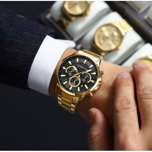 CRRJU Chronograph Watch for Men Perfect Balance of Style and Performance